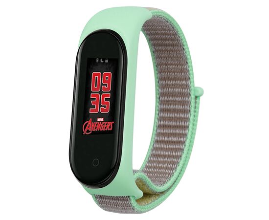 Ремінець до фітнес браслета BeCover Nylon Style для Xiaomi Mi Smart Band 5/6 Green-Sand (705419)