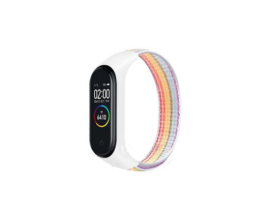 Ремінець до фітнес браслета BeCover Nylon Style для Xiaomi Mi Smart Band 5/6 Rainbow (705430)