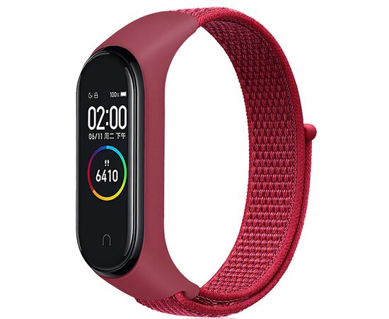 Ремінець до фітнес браслета BeCover Nylon Style для Xiaomi Mi Smart Band 5/6 Red (705431)
