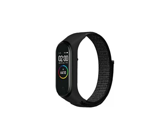 Ремешок для фитнес браслета BeCover Nylon Style для Xiaomi Mi Smart Band 7 Black (707655)