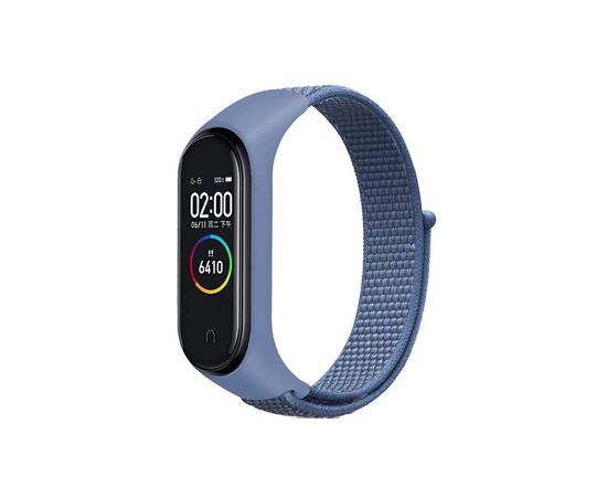 Ремешок для фитнес браслета BeCover Nylon Style для Xiaomi Mi Smart Band 7 Blue (707657)