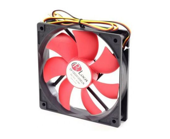 Кулер для корпуса ProLogix 120*120*25 3pin Black/Red
