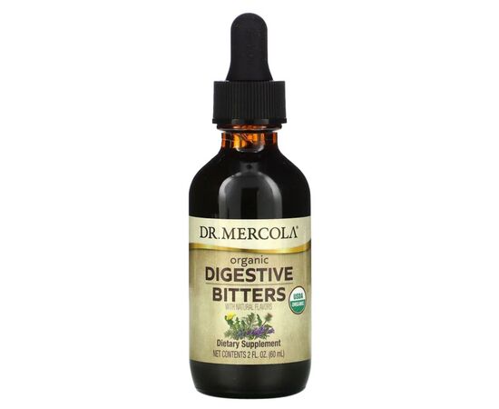 Травы Dr. Mercola Экстракт горьких трав, Organic Digestive Bitters with Natural Flavors, 60 мл ( (MCL-03358)