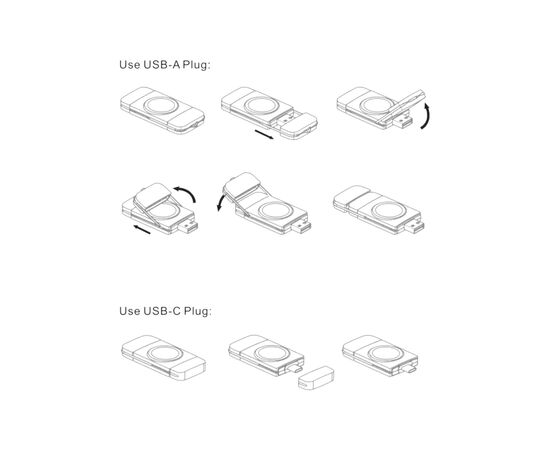 Зарядное устройство XoKo 2in1 USB-A/C APWC-001 for apple watch charger (XK-APWC-001-WH), изображение 4