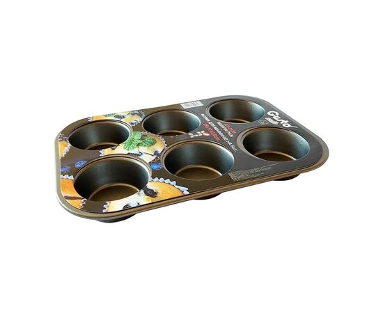Форма для выпечки Gusto Muffin на 6 шт 26 x 17 x 2,8 см (GT-3126)