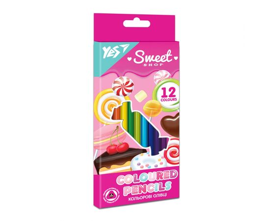 Карандаши цветные Yes Sweet Cream 12 цветов (290663)