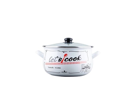 Кастрюля Gusto "Давайте готувати" Б 20 см 4,0 л (GT-T-120-LCW)