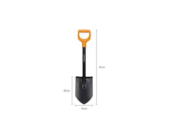 Лопата Fiskars Solid, 80 см, 1.35кг (1066715), изображение 5 Лопата Fiskars Solid, 80 см, 1.35кг (1066715), изображение 5
