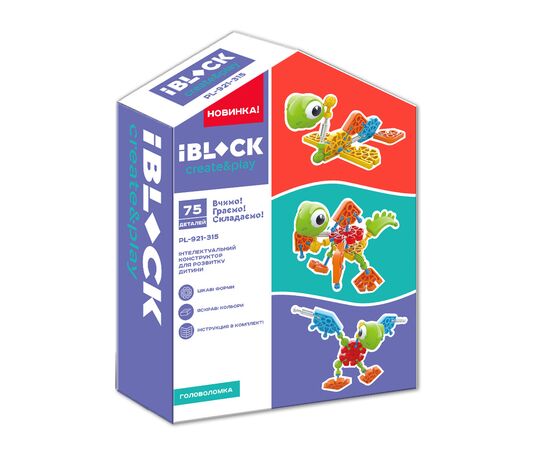 Конструктор iBlock Create&Play 75 деталей (PL-921-315)