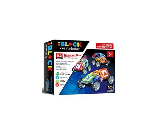 Конструктор iBlock Магнитный 32 детали (PL-920-02)
