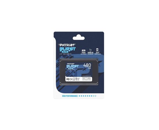 Накопитель SSD Patriot 2.5" 480GB Burst Elite (PBE480GS25SSDR), изображение 4