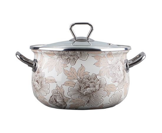 Кастрюля Gusto "Срібні етюди" Premium 24 см 5,7 л (GT-T-124-SE)