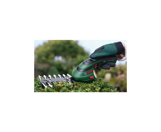 Кусторез Bosch ISIO, акумуляторний 3.6 V Li 1.5 Ач, ніж 12 см (0.600.833.108), изображение 6 Кусторез Bosch ISIO, акумуляторний 3.6 V Li 1.5 Ач, ніж 12 см (0.600.833.108), изображение 6