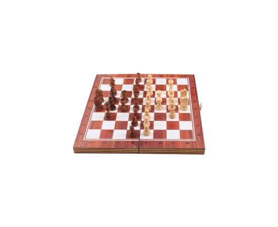 Настольная игра A-Toys 3 в 1 шахматы, шашки, нарды (YT29B)