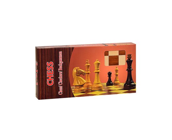 Настольная игра A-Toys Деревянные шахматы с нардами и шашками (S3031), изображение 4 Настольная игра A-Toys Деревянные шахматы с нардами и шашками (S3031), изображение 4