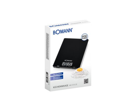 Весы кухонные Bomann KW 1515 CB black (KW1515CB black), изображение 3 Весы кухонные Bomann KW 1515 CB black (KW1515CB black), изображение 3