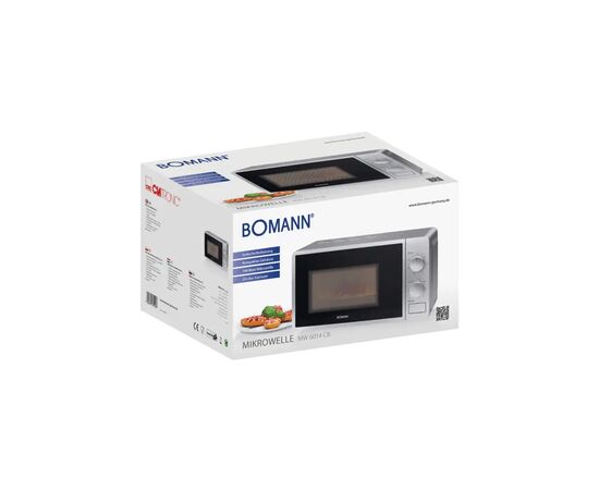 Микроволновая печь Bomann MW 6014 CB silver (MW6014CB silver), изображение 2 Микроволновая печь Bomann MW 6014 CB silver (MW6014CB silver), изображение 2