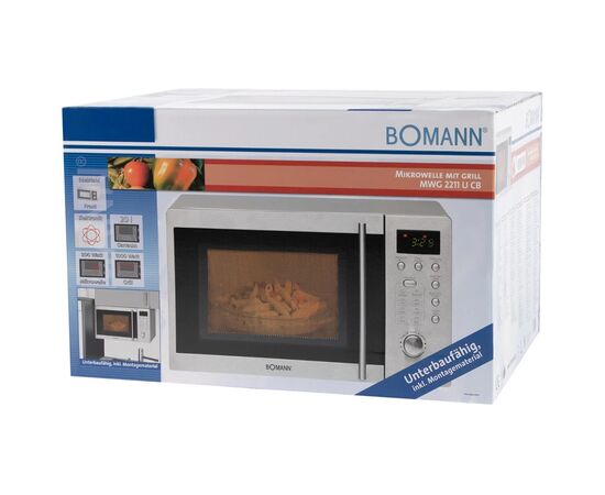 Микроволновая печь Bomann MWG 2211 U CB (MWG2211UCB), изображение 3 Микроволновая печь Bomann MWG 2211 U CB (MWG2211UCB), изображение 3