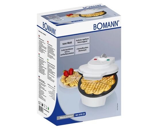 Вафельница Bomann WA 5018 СВ white (WA5018СВ white), изображение 4 Вафельница Bomann WA 5018 СВ white (WA5018СВ white), изображение 4