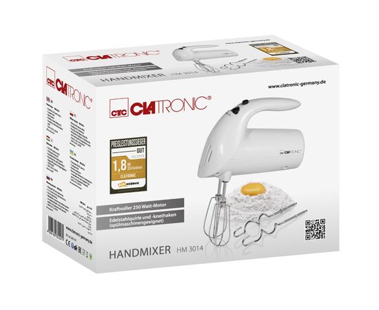 Миксер Clatronic HM 3014 White (HM3014 White), изображение 3 Миксер Clatronic HM 3014 White (HM3014 White), изображение 3
