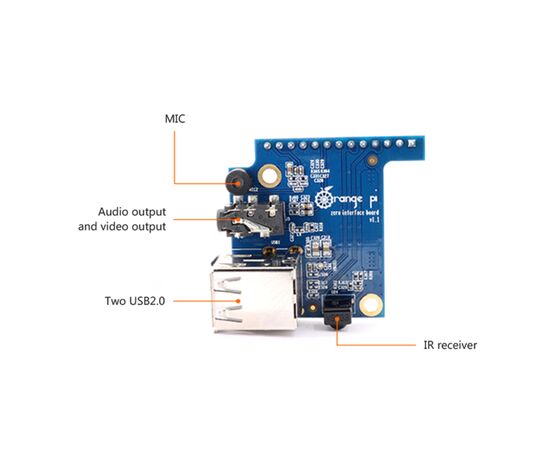 Дополнительное оборудование к промышленному ПК Orange Pi интерфейсная плата для Orange Pi Zero 2xUSB,mic,audio in/out (RD013), изображение 3 Дополнительное оборудование к промышленному ПК Orange Pi интерфейсная плата для Orange Pi Zero 2xUSB,mic,audio in/out (RD013), изображение 3