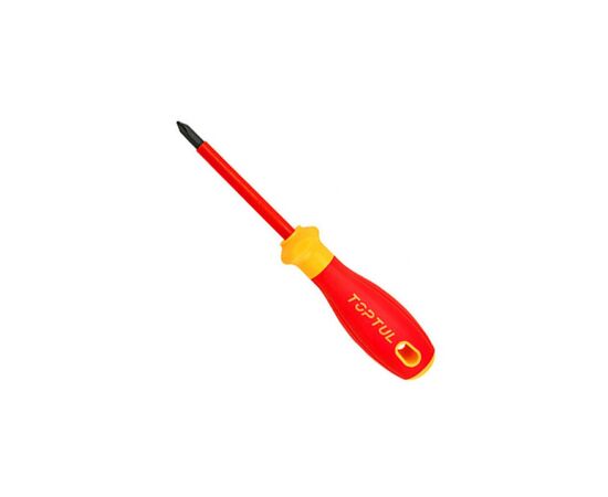Отвертка Toptul диэлектрическая крестовая PH1x80мм (1000V) VDE Pro-Plus Series (FBEF0108V4)