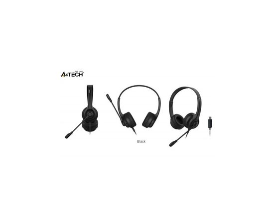 Навушники A4Tech HU-8 Black, зображення 4 Навушники A4Tech HU-8 Black, зображення 4