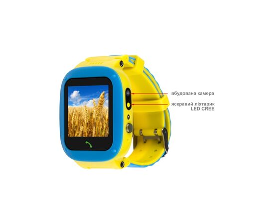 Смарт-годинник Amigo GO004 GLORY Splashproof Camera+LED Blue-Yellow (GO004 Splashproof Camera+LED Blue-Yellow), зображення 5 Смарт-годинник Amigo GO004 GLORY Splashproof Camera+LED Blue-Yellow (GO004 Splashproof Camera+LED Blue-Yellow), зображення 5