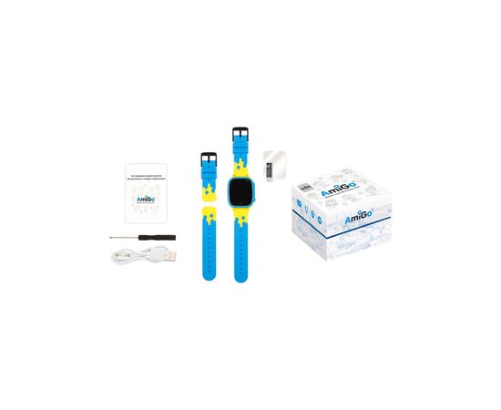 Смарт-часы Amigo GO008 GLORY GPS WIFI Blue-Yellow (976267), изображение 7 Смарт-часы Amigo GO008 GLORY GPS WIFI Blue-Yellow (976267), изображение 7