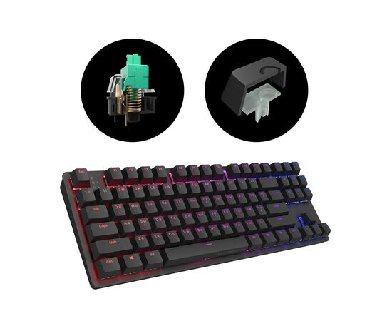 Клавиатура Dark Project One KD87A ABS G3MS Mechanical Sapphire USB Black (DPO-KD-87A-000300-GMT), изображение 7 Клавиатура Dark Project One KD87A ABS G3MS Mechanical Sapphire USB Black (DPO-KD-87A-000300-GMT), изображение 7