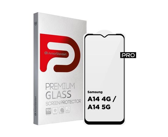 Скло захисне Armorstandart Pro Samsung A14 4G / A14 5G Black (ARM66206)