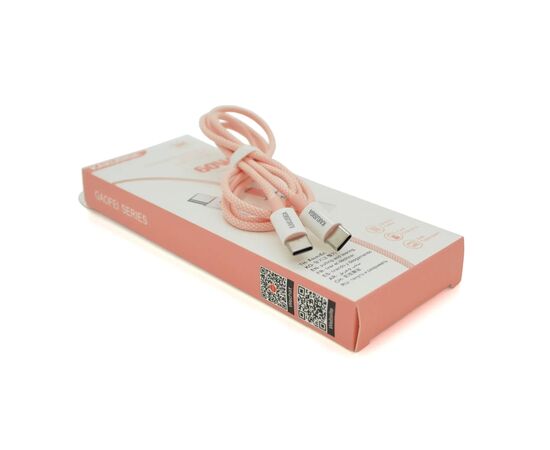 Дата кабель USB-C to USB-C 1.0m KSC-723 GAOFEI PD60W Pink iKAKU (KSC-723-TC-TC-P)