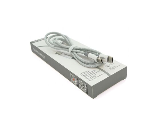 Дата кабель USB-C to USB-C 1.0m KSC-723 GAOFEI PD60W Silver iKAKU (KSC-723-TC-TC-S)