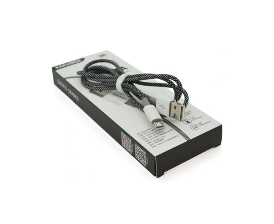 Дата кабель USB 2.0 AM to Micro 5P 1.0m KSC-723 GAOFEI Black 2.4A iKAKU (KSC-723-B)
