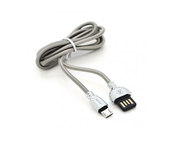 Дата кабель USB 2.0 AM to Micro 5P 1.0m XO Silver 2.8А iKAKU (YT-iK/XO-MS)