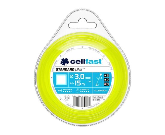 Жилка косильна Cellfast квадрат 3.0 x 15м (35-014)