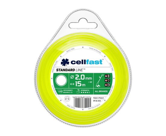 Жилка косильна Cellfast коло 2.0 x 15м (35-003)