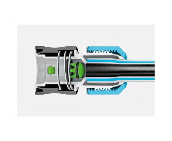 Коннектор для шланга Cellfast ERGO 3/4" с аквастопом (53-125), изображение 4 Коннектор для шланга Cellfast ERGO 3/4" с аквастопом (53-125), изображение 4