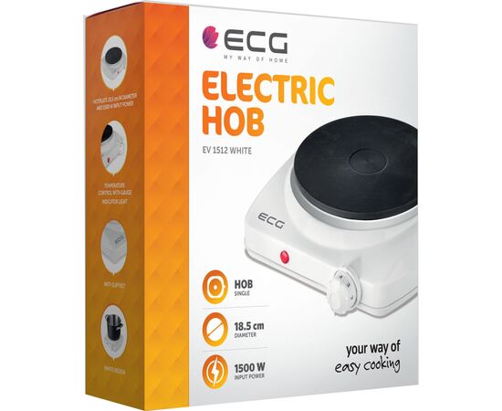 Настольная плита ECG EV 1512 White, изображение 7