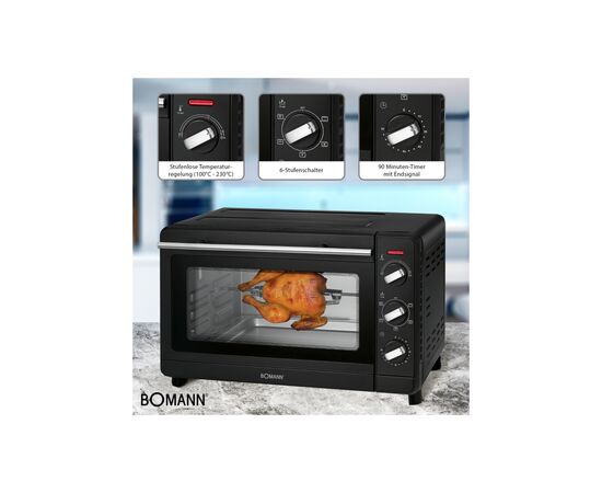 Электропечь Bomann MBG 6023 CB, изображение 3 Электропечь Bomann MBG 6023 CB, изображение 3