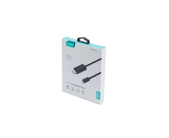 Кабель мультимедийный USB-C to DisplayPort 1.8m 8K 30Hz Choetech (XCP-1803-BK), изображение 9 Кабель мультимедийный USB-C to DisplayPort 1.8m 8K 30Hz Choetech (XCP-1803-BK), изображение 9