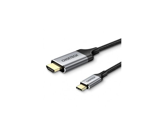 Кабель мультимедийный USB-C to HDMI 1.8m 4K 60Hz Choetech (CH0021-BK), изображение 2 Кабель мультимедийный USB-C to HDMI 1.8m 4K 60Hz Choetech (CH0021-BK), изображение 2