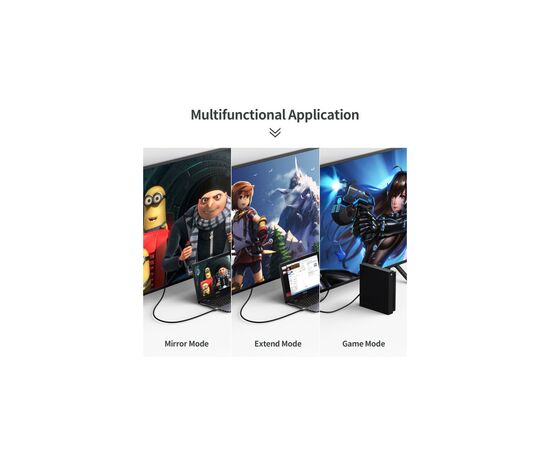 Кабель мультимедійний HDMI to HDMI 2.0m V.2.1 8K 60Hz HDR10 HLG 48Gbps YUV 444 Choetech (XHH01-BK), зображення 6 Кабель мультимедійний HDMI to HDMI 2.0m V.2.1 8K 60Hz HDR10 HLG 48Gbps YUV 444 Choetech (XHH01-BK), зображення 6