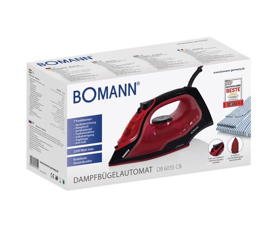 Утюг Bomann DB 6035 CB (DB6035CB), изображение 4 Утюг Bomann DB 6035 CB (DB6035CB), изображение 4