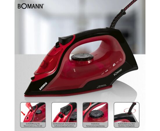Утюг Bomann DB 6035 CB (DB6035CB), изображение 5 Утюг Bomann DB 6035 CB (DB6035CB), изображение 5