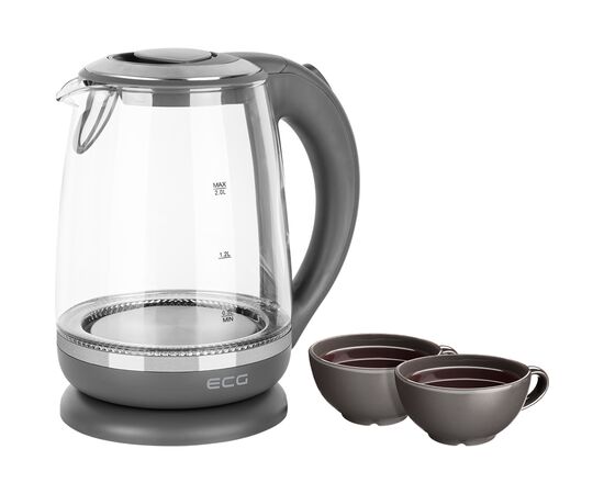 Электрочайник ECG RK 2020 Grey Glass (RK2020 Grey Glass), изображение 8 Электрочайник ECG RK 2020 Grey Glass (RK2020 Grey Glass), изображение 8