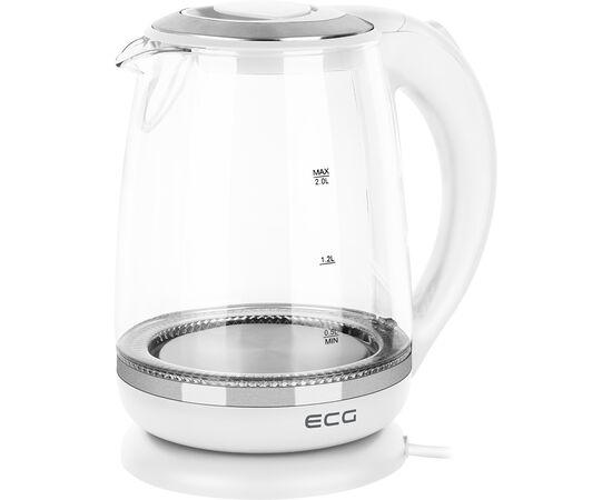 Электрочайник ECG RK 2020 White Glass (RK2020 White Glass), изображение 2 Электрочайник ECG RK 2020 White Glass (RK2020 White Glass), изображение 2