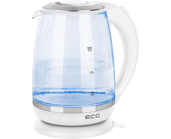 Электрочайник ECG RK 2020 White Glass (RK2020 White Glass), изображение 3 Электрочайник ECG RK 2020 White Glass (RK2020 White Glass), изображение 3