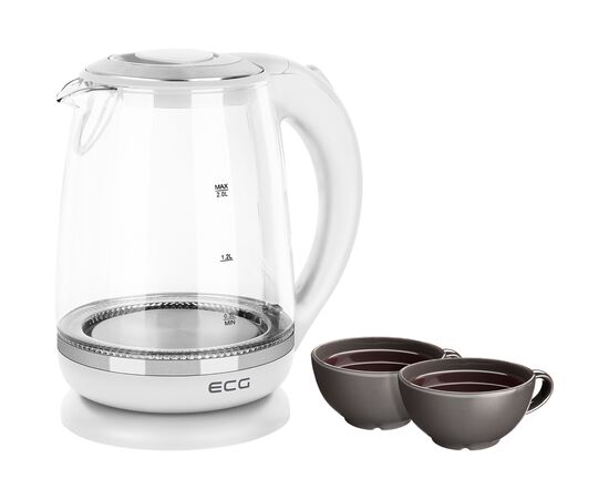 Электрочайник ECG RK 2020 White Glass (RK2020 White Glass), изображение 8 Электрочайник ECG RK 2020 White Glass (RK2020 White Glass), изображение 8