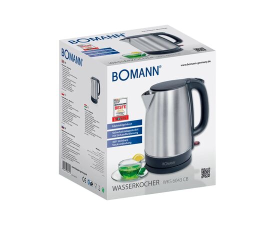 Электрочайник Bomann WKS 6043 CB (WKS6043CB), изображение 3 Электрочайник Bomann WKS 6043 CB (WKS6043CB), изображение 3